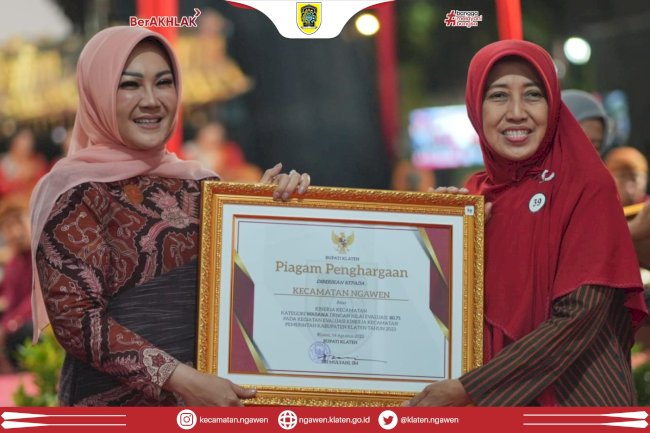 2 Tahun Berturut-turut Kecamatan Ngawen Raih Juara Evaluasi Kinerja Kecamatan dan Keterbukaan Informasi Publik