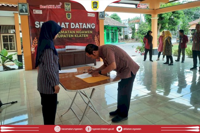 ASN Kecamatan Ngawen Ikrar Netralitas ASN Pemilu 2024
