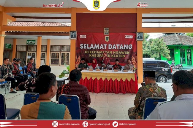 Jaga Kondusifitas wilayah, Kecamatan Ngawen Gelar Rapat Koordinasi Kerukunan Umat Beragama