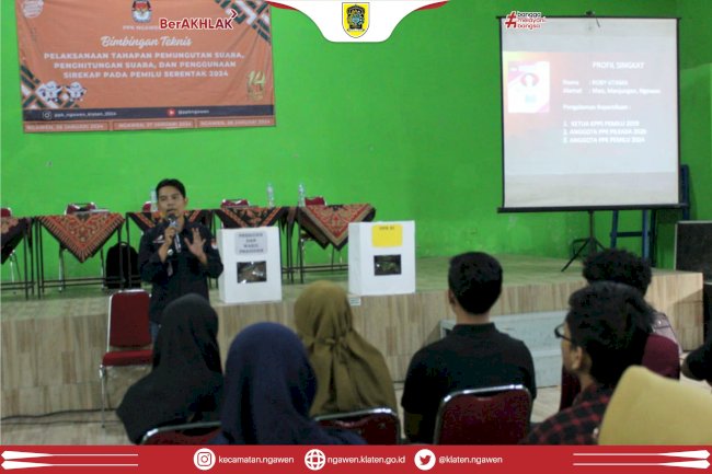 PPK Kecamatan Ngawen Gelar Bimtek Pelaksanaan Tahapan Pemilu bagi KPPS