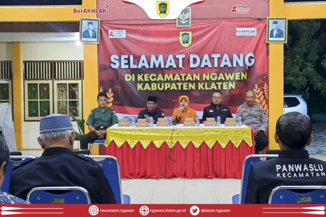 Rakor Penyelenggaraan Pemilu tingkat Kecamatan bersama Forkopimcam