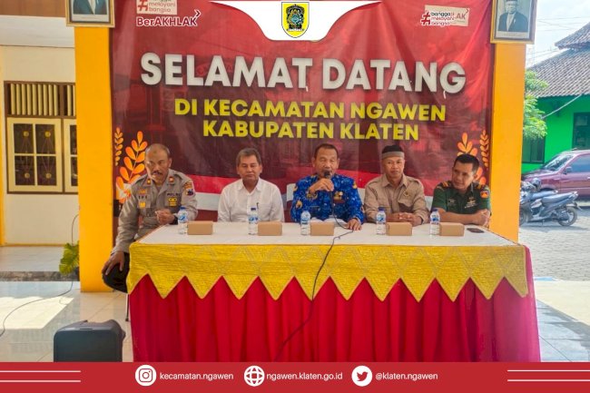 Kecamatan Ngawen Gelar Rakor Kewaspadaan Dini Masyarakat