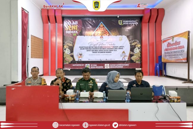 Camat Ngawen Mengikuti Rapat Pleno DPSHP Tingkat Kecamatan