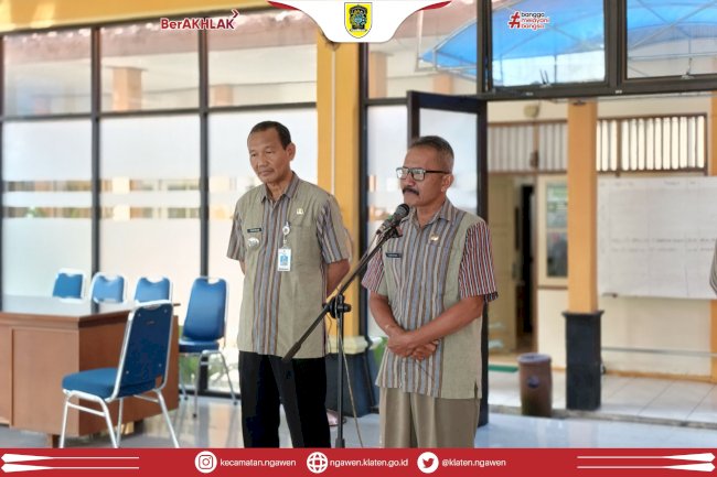 Apel Pagi dan pelepasan Purna Tugas ASN Kecamatan Ngawen
