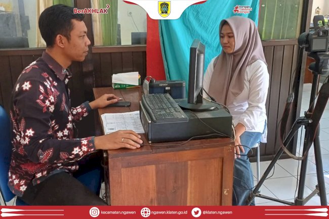 Pelayanan Perekaman E KTP Kecamatan Ngawen Membeludak 3 Minggu Terakhir