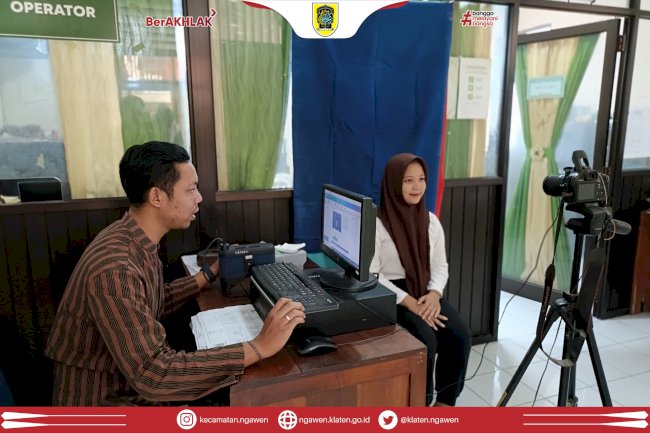 Layanan Perekaman e-KTP Tetap Berjalan di Hari Libur, Kecamatan Ngawen Komitmen Layani Masyarakat