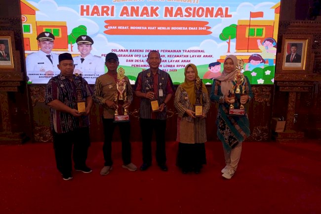 ANUGERAH KECAMATAN LAYAK ANAK, NGAWEN MENDAPATKAN KATEGORI MADYA