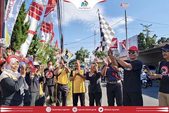 Jalan Sehat Semarakan Hari Jadi Klaten ke-221 dan HUT RI ke-80