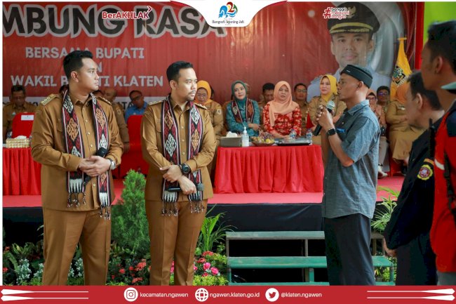 Sambung Rasa Bupati dan Wakil Bupati Klaten Tahun 2025 Kecamatan Ngawen