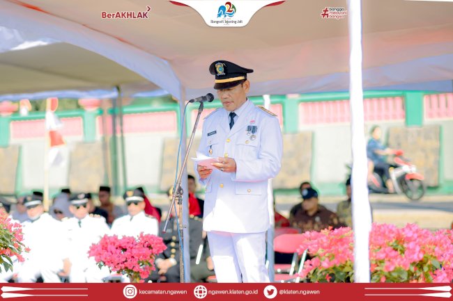 Upacara Pengibaran Bendera HUT ke-80 RI di Kecamatan Ngawen Berlangsung Khidmat