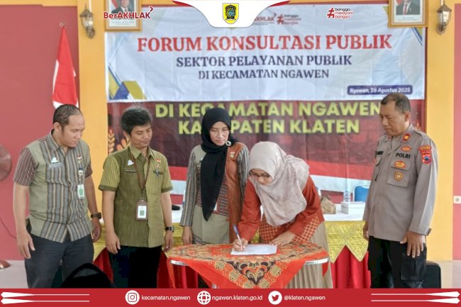 Forum Konsultasi Publik 2025, Kecamatan Ngawen Mantapkan Komitmen Tingkatkan Kualitas Layanan