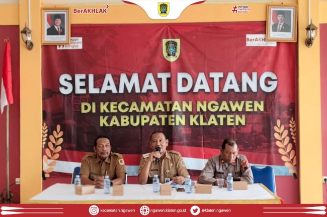 Rapat Evaluasi Hari Jadi Kabupaten Klaten dan HUT RI ke-80 Tingkat Kecamatan Ngawen