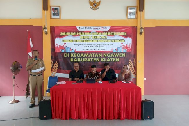 Sosialisasi Perda No. 1 Tahun 2023 tentang Penyelenggaraan Izin Berusaha oleh DPRD Kab Klaten