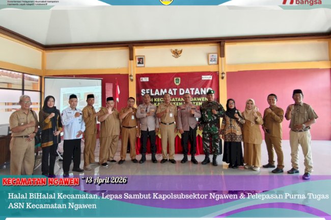 Halal Bi Halal dan Lepas Sambut Kapolsub Sektor Ngawen serta Pelepasan Purna Tugas