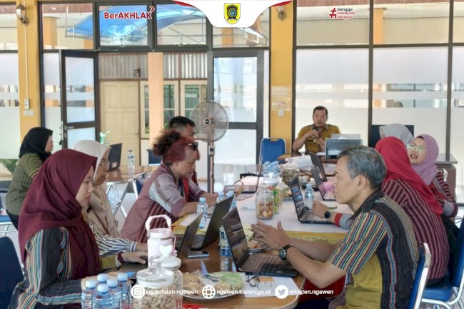 Kecamatan Ngawen Terima Kunjungan Tim Inspektorat Daerah Kabupaten Klaten dalam Monitoring dan Evaluasi SAKIP