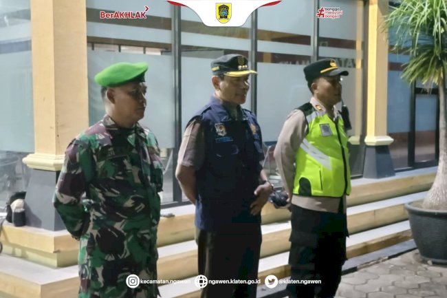 Sinergi Jaga Kamtibmas: Camat Ngawen Pimpin Patroli Gabungan Malam Takbiran Idul Adha 2026
