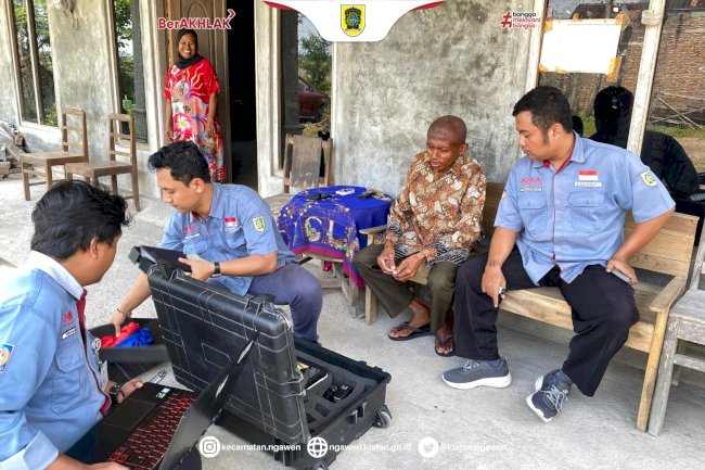 Tim Adminduk Ngawen dan Dukcapil Gelar Perekaman e-KTP Jemput Bola bagi ODGJ