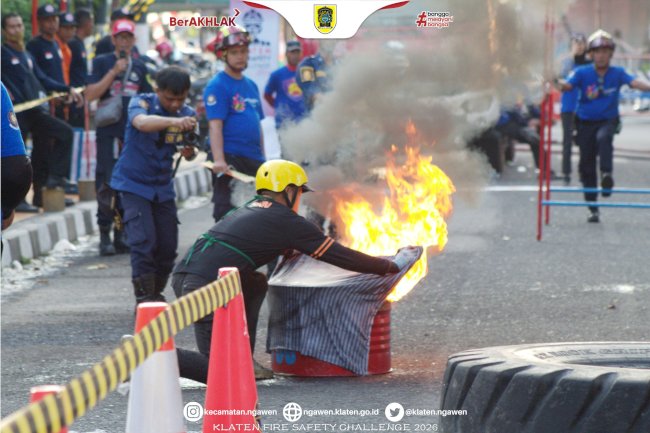 Taklukkan Tantangan! Kontingen Kecamatan Ngawen Sukses Rebut Juara 3 Klaten Fire Safety Challenge (KSFC) 2026