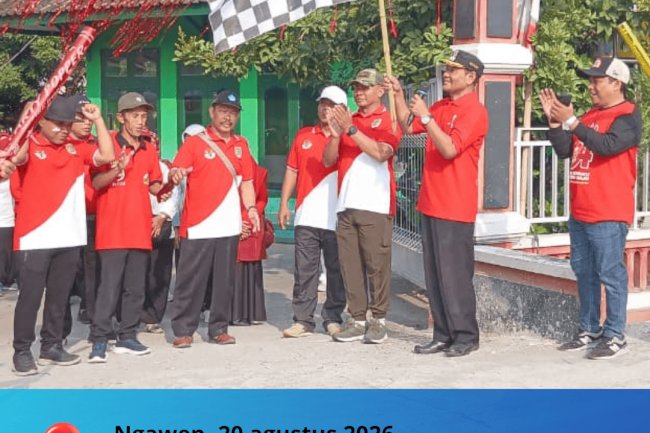 KECAMATAN NGAWEN GELAR JALAN SEHAT DALAM RANGKA HARI JADI KABUPATEN KLATEN KE-222 DAN HUT KEMERDEKAAN RI KE-81