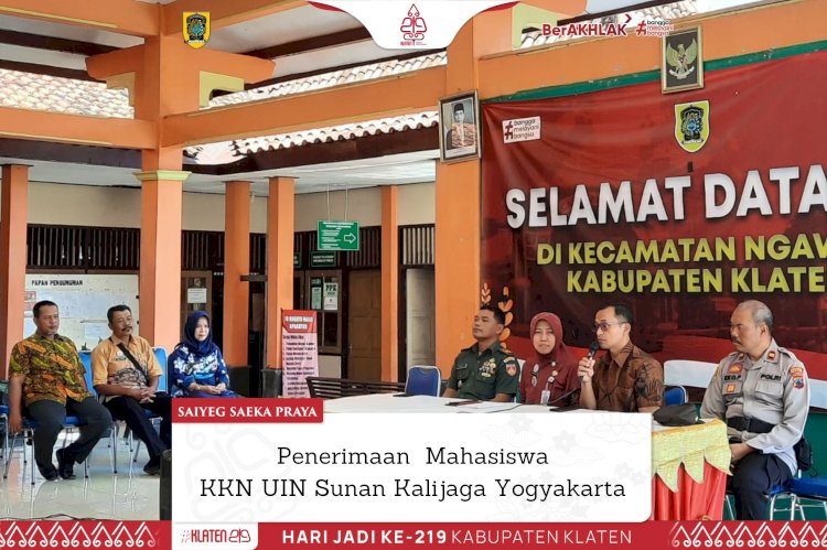 Penerimaan  Mahasiswa KKN UIN Sunan Kalijaga Yogyakarta 