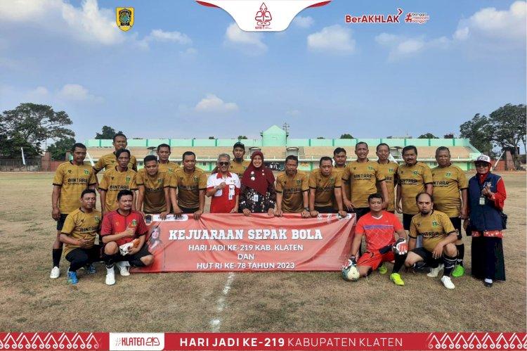 Meriahkan Hari Jadi Kabupaten Klaten, Tim Kecamatan Ngawen mengikuti Turnament Sepakbola antar Instansi