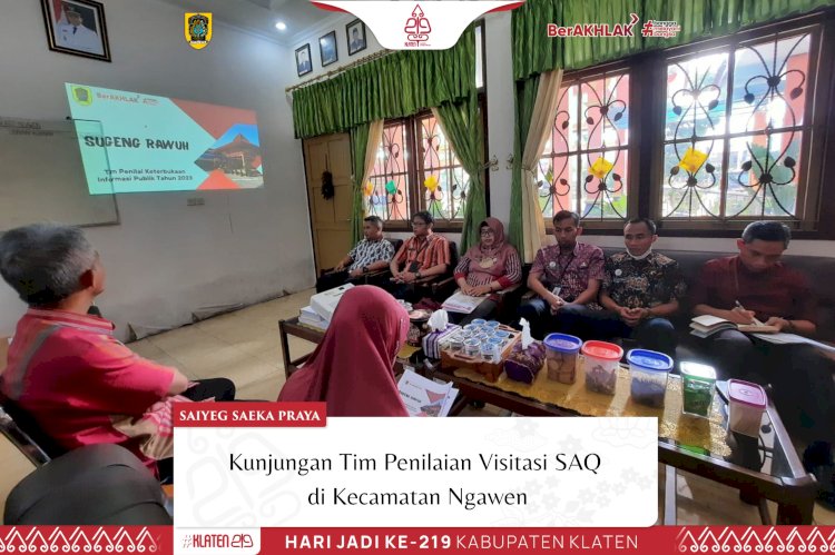 Kunjungan Tim Penilaian Keterbukaan Informasi Publik (KIP) di Kecamatan Ngawen