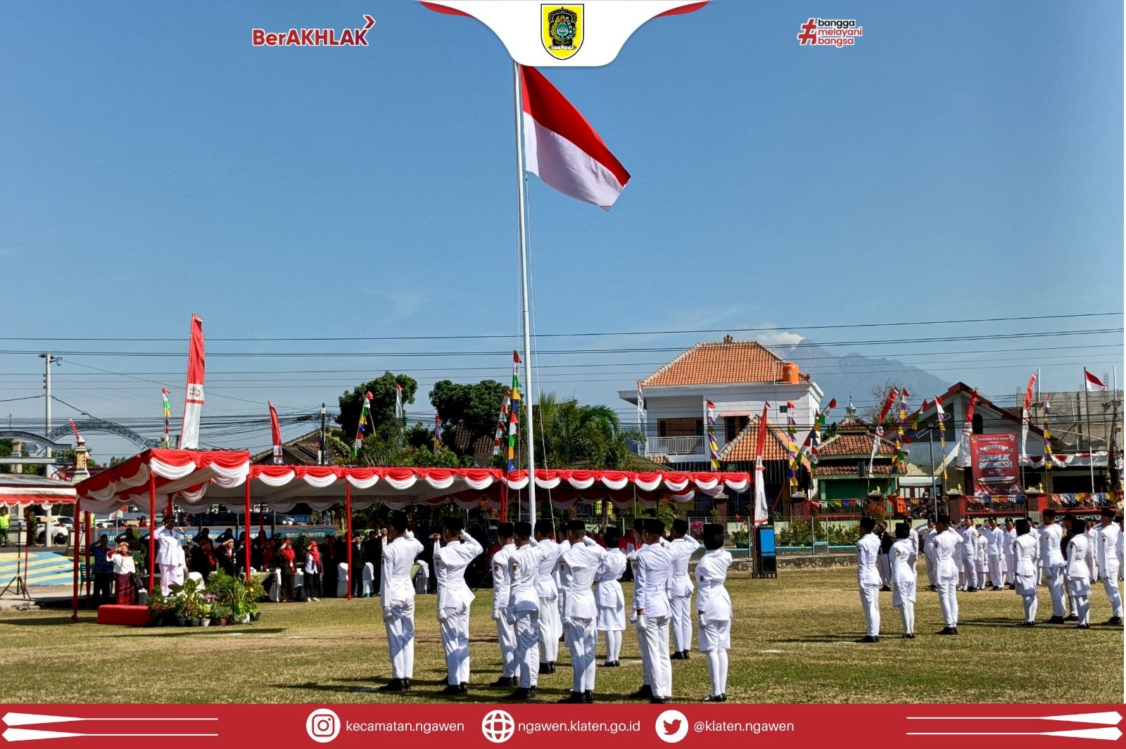 Upacara Peringatan HUT ke - 79 Kemerdekaan Republik Indonesia di Lapangan Kalimosodo