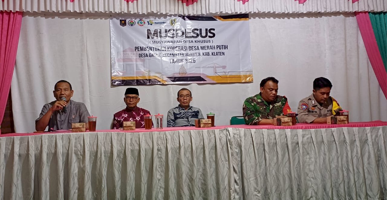 MUSYAWARAH DESA KHUSUS PEMBENTUKAN KOPERASI DESA MERAH PUTIH