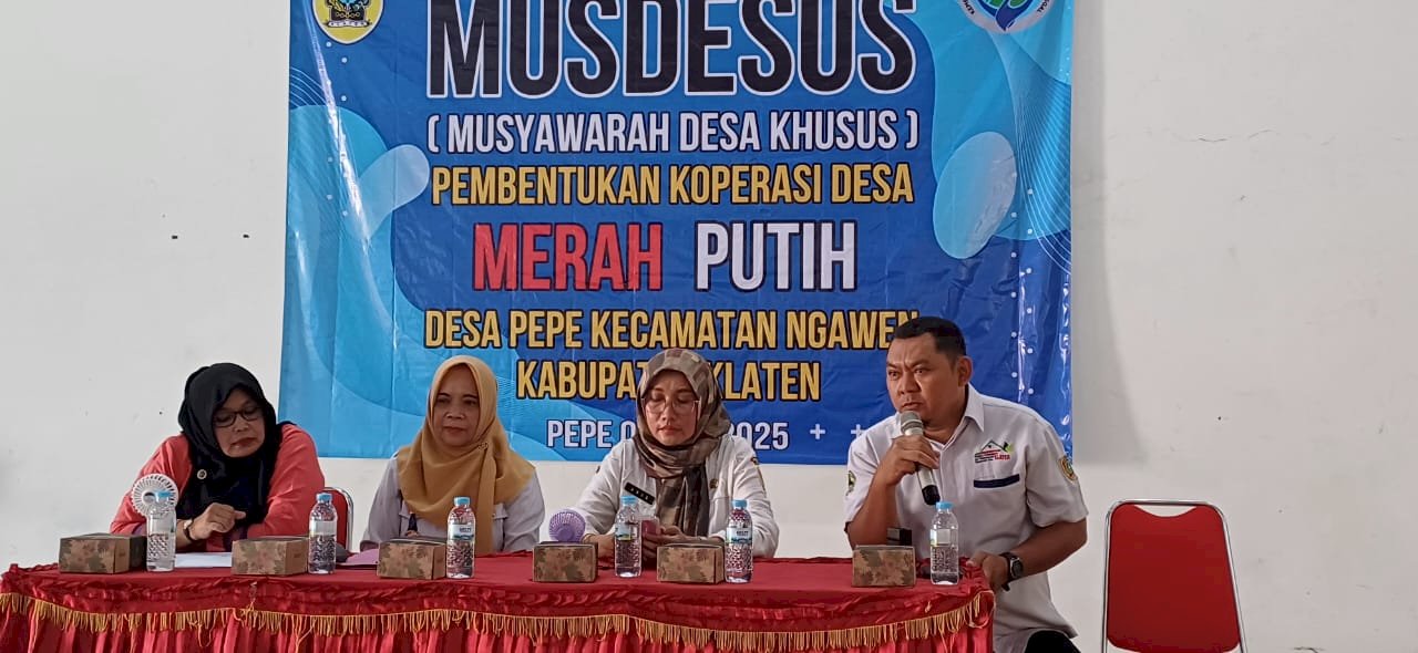 MUSYAWARAH DESA KHUSUS PEMBENTUKAN KOPERASI DESA MERAH PUTIH