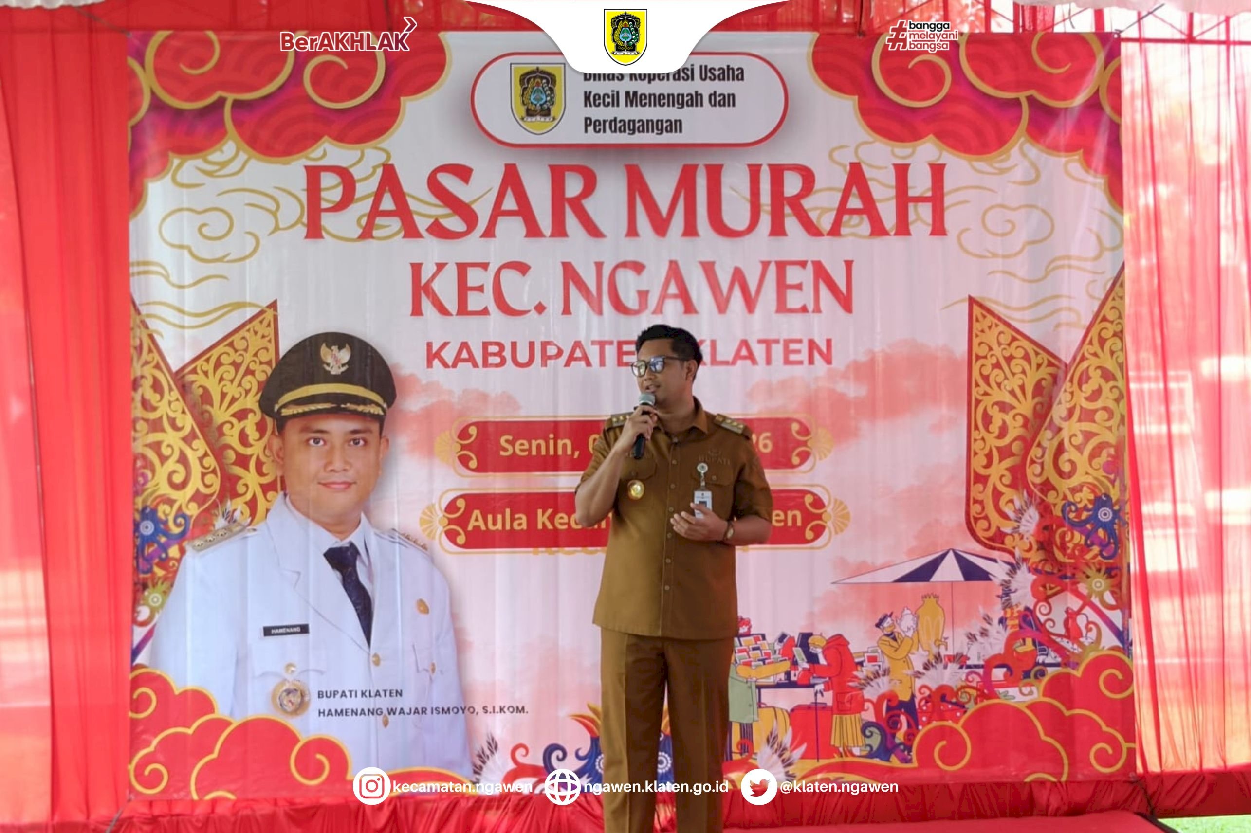 Warga Ngawen Antusias Membeli Sembako di Pasar Murah Pemkab Klaten