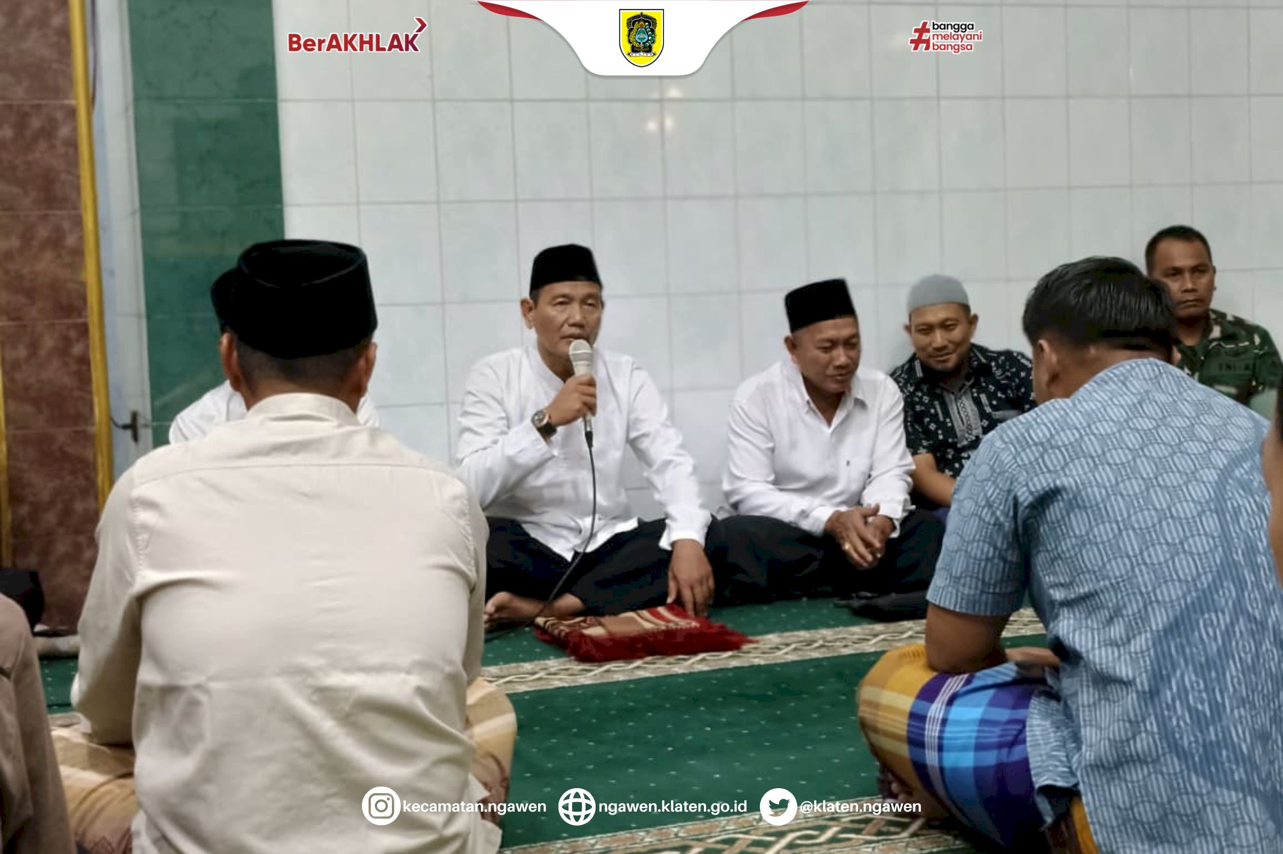 Forkopincam Ngawen Gelar Tarawih Keliling di Masjid Baiturohman Gatak Ceper Drono