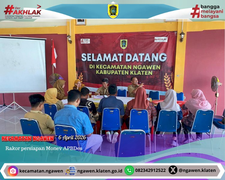 Rapat Koordinasi Persiapan Monitoring dan Evaluasi APBDes