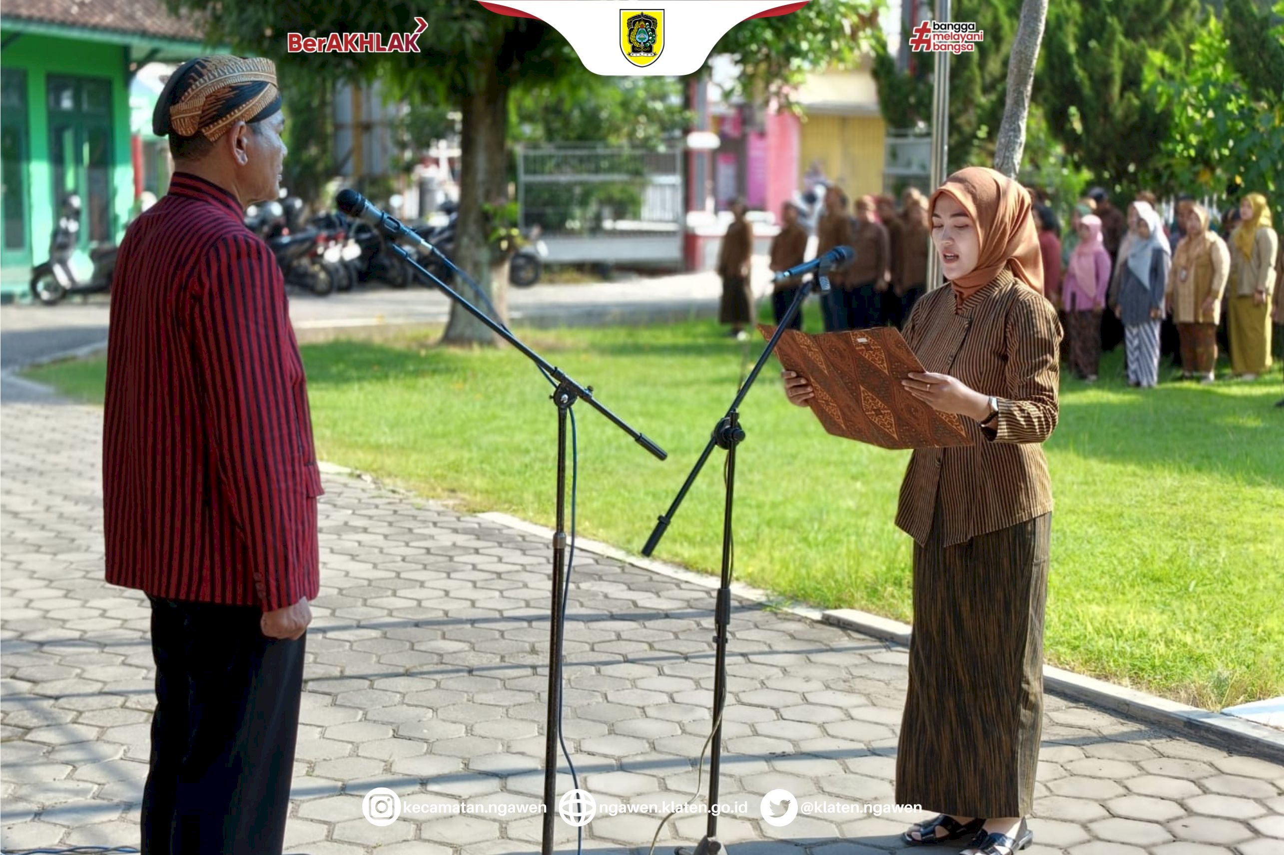 Upacara Peringatan Hari Kartini ke 147 Tahun 2026 Tingkat Kecamatan Ngawen Berlangsung Khidmat