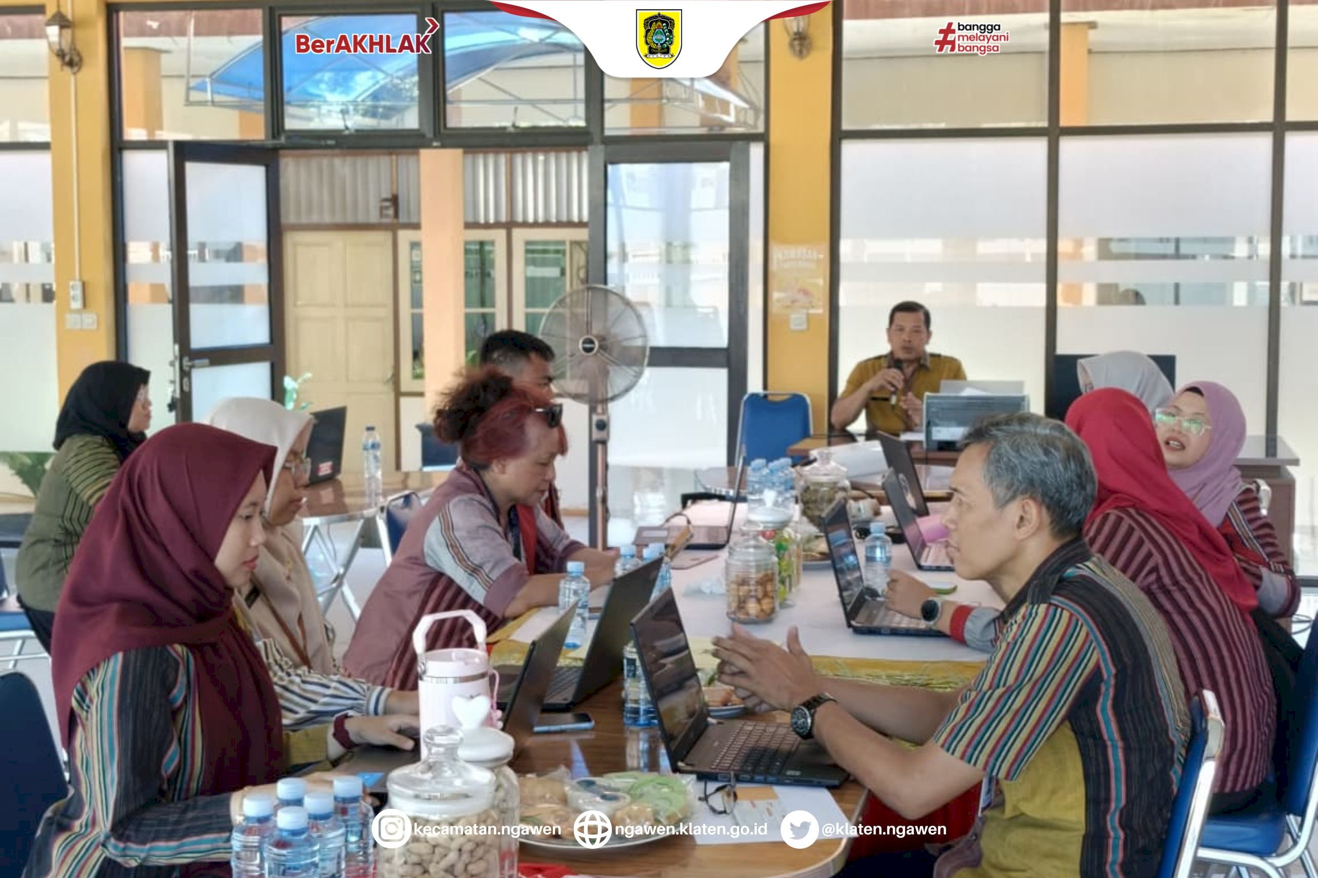 Kecamatan Ngawen Terima Kunjungan Tim Inspektorat Daerah Kabupaten Klaten dalam Monitoring dan Evaluasi SAKIP