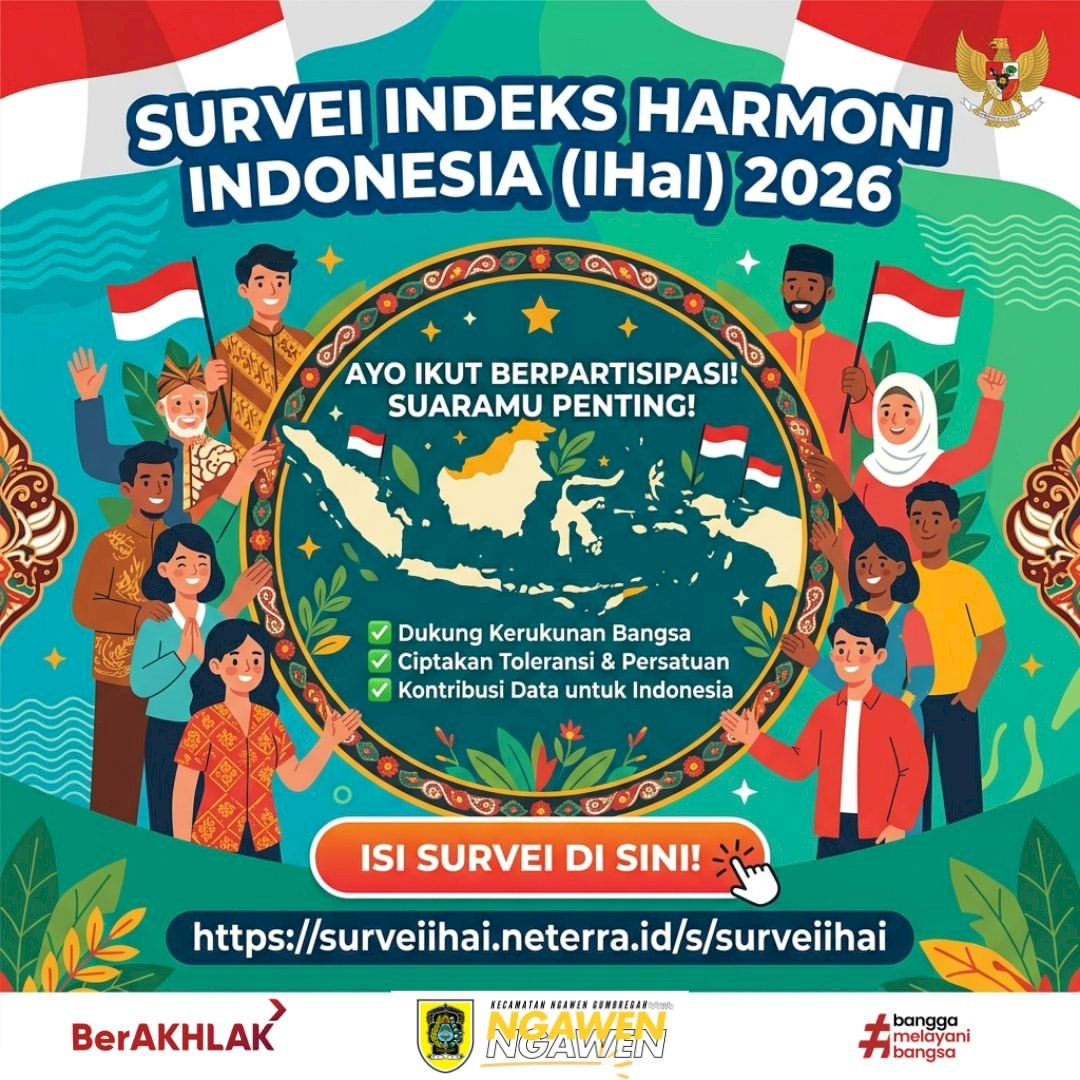 Mari Berpartisipasi dalam Survei Indeks Harmoni Indonesia (IHaI) 2026!