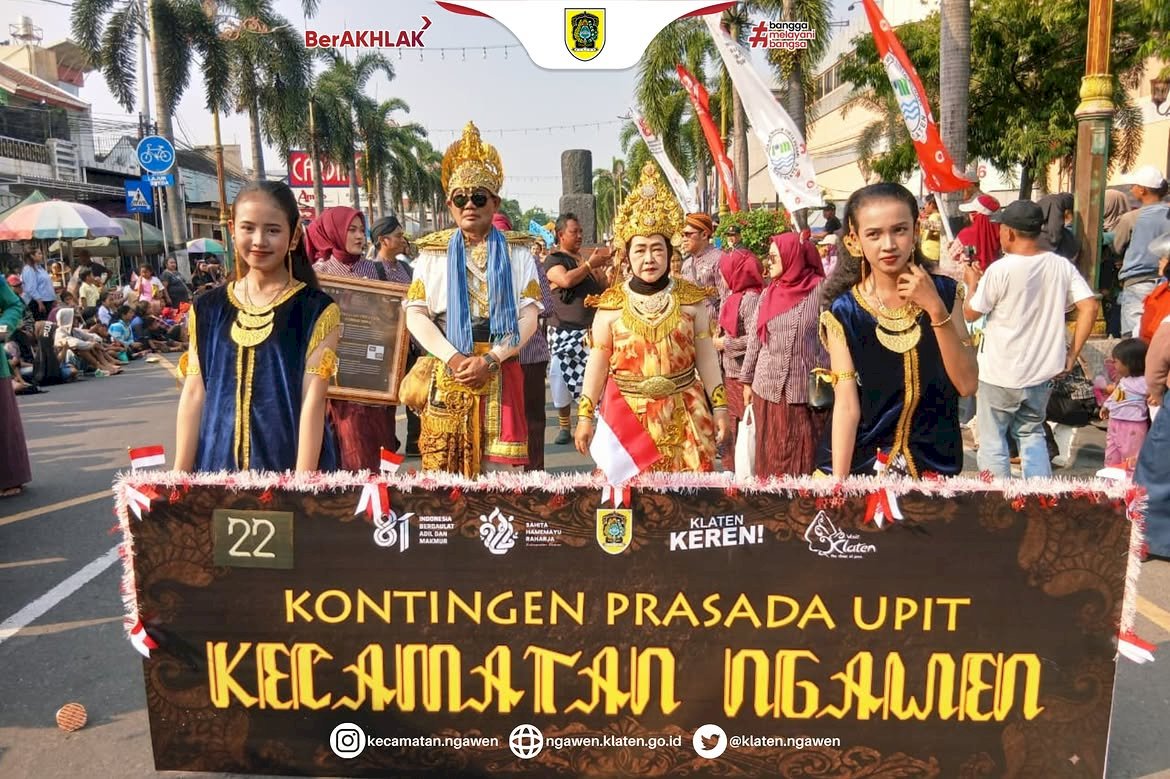 Membawa Pesan Sejarah Desa Tertua, Kontingen Kecamatan Ngawen Pukau Ribuan Warga di Karnaval Budaya Klaten 2026